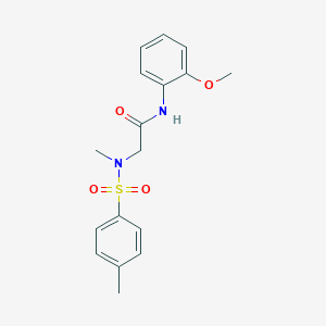 molecular formula C17H20N2O4S B2364050 N-(2-methoxyphenyl)-2-[methyl-(4-methylphenyl)sulfonylamino]acetamide CAS No. 428840-41-9