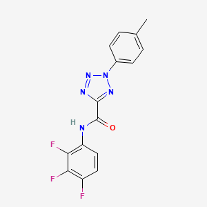 molecular formula C15H10F3N5O B2364052 2-(对甲苯基)-N-(2,3,4-三氟苯基)-2H-四唑-5-甲酰胺 CAS No. 1396791-34-6