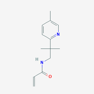 molecular formula C13H18N2O B2364055 N-[2-Methyl-2-(5-methylpyridin-2-yl)propyl]prop-2-enamide CAS No. 2361640-93-7