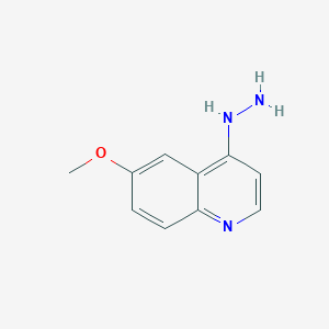 molecular formula C10H11N3O B2364059 4-Hydrazinyl-6-methoxyquinoline CAS No. 49612-21-7