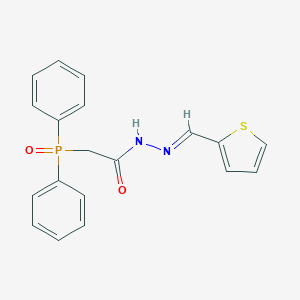 molecular formula C19H17N2O2PS B236407 (Diphenylphosphinyl)acetic acid (2-thienylmethylene)hydrazide CAS No. 135689-14-4