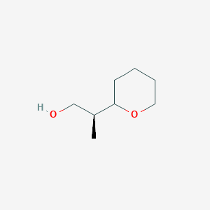 molecular formula C8H16O2 B2364071 (2S)-2-(Oxan-2-yl)propan-1-ol CAS No. 2248213-13-8