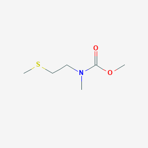 molecular formula C6H13NO2S B2364092 甲基 N-甲基-N-(2-甲基硫烷基)氨基甲酸酯 CAS No. 1603297-08-0