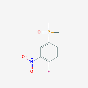 molecular formula C8H9FNO3P B2364124 4-Dimethylphosphoryl-1-fluoro-2-nitrobenzene CAS No. 2287314-01-4