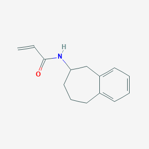 molecular formula C14H17NO B2364129 N-(6,7,8,9-Tetrahydro-5H-benzo[7]annulen-6-yl)prop-2-enamide CAS No. 2361646-03-7