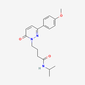 molecular formula C18H23N3O3 B2364143 N-isopropyl-4-(3-(4-methoxyphenyl)-6-oxopyridazin-1(6H)-yl)butanamide CAS No. 952962-51-5
