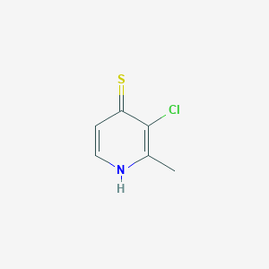 molecular formula C6H6ClNS B2364146 3-chloro-2-methyl-1H-pyridine-4-thione CAS No. 1851566-28-3