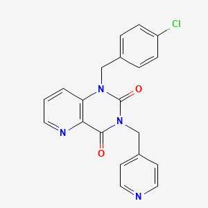 molecular formula C20H15ClN4O2 B2364169 1-(4-クロロベンジル)-3-(ピリジン-4-イルメチル)ピリド[3,2-d]ピリミジン-2,4(1H,3H)-ジオン CAS No. 941990-59-6