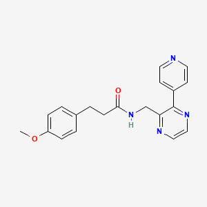 molecular formula C20H20N4O2 B2364171 3-(4-methoxyphenyl)-N-{[3-(pyridin-4-yl)pyrazin-2-yl]methyl}propanamide CAS No. 2097863-72-2