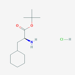 molecular formula C13H26ClNO2 B2364175 tert-butyl (2S)-2-amino-3-cyclohexylpropanoate hydrochloride CAS No. 2225126-72-5