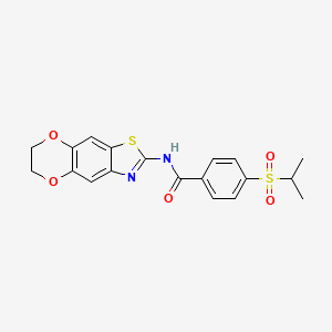 N-(6,7-dihydro-[1,4]dioxino[2',3':4,5]benzo[1,2-d]thiazol-2-yl)-4-(isopropylsulfonyl)benzamide