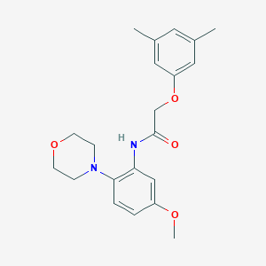 molecular formula C21H26N2O4 B236418 2-(3,5-dimethylphenoxy)-N-[5-methoxy-2-(4-morpholinyl)phenyl]acetamide 