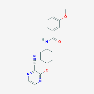 N-((1r,4r)-4-((3-cyanopyrazin-2-yl)oxy)cyclohexyl)-3-methoxybenzamide