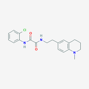 B2364212 N1-(2-chlorophenyl)-N2-(2-(1-methyl-1,2,3,4-tetrahydroquinolin-6-yl)ethyl)oxalamide CAS No. 946209-63-8