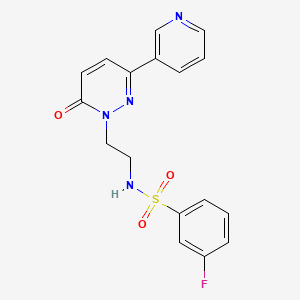 3-fluoro-N-(2-(6-oxo-3-(pyridin-3-yl)pyridazin-1(6H)-yl)ethyl)benzenesulfonamide
