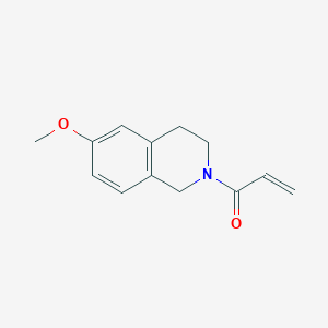 molecular formula C13H15NO2 B2364232 1-(6-Methoxy-3,4-dihydro-1H-isoquinolin-2-yl)prop-2-en-1-one CAS No. 245057-87-8