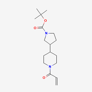 Tert-butyl 3-(1-prop-2-enoylpiperidin-4-yl)pyrrolidine-1-carboxylate