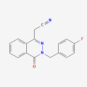 2-[3-(4-Fluorobenzyl)-4-oxo-3,4-dihydro-1-phthalazinyl]acetonitrile