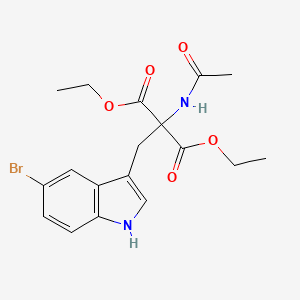 1,3-diethyl 2-[(5-bromo-1H-indol-3-yl)methyl]-2-acetamidopropanedioate