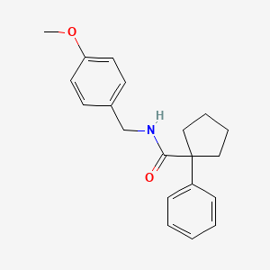 N-[(4-methoxyphenyl)methyl]-1-phenylcyclopentane-1-carboxamide