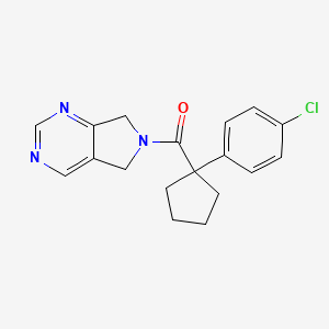 (1-(4-chlorophenyl)cyclopentyl)(5H-pyrrolo[3,4-d]pyrimidin-6(7H)-yl)methanone