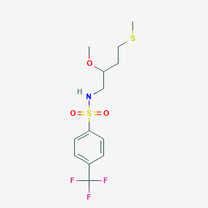 N-(2-Methoxy-4-methylsulfanylbutyl)-4-(trifluoromethyl)benzenesulfonamide