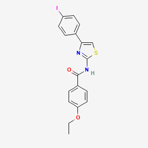 molecular formula C18H15IN2O2S B2364263 4-ethoxy-N-[4-(4-iodophenyl)-1,3-thiazol-2-yl]benzamide CAS No. 313531-54-3