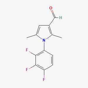 molecular formula C13H10F3NO B2364268 2,5-dimethyl-1-(2,3,4-trifluorophenyl)-1H-pyrrole-3-carbaldehyde CAS No. 923832-17-1