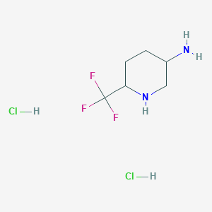 6-(Trifluoromethyl)piperidin-3-amine;dihydrochloride