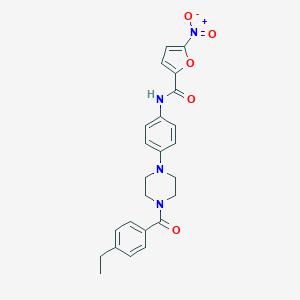 N-{4-[4-(4-ethylbenzoyl)-1-piperazinyl]phenyl}-5-nitro-2-furamide