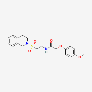 N-(2-((3,4-dihydroisoquinolin-2(1H)-yl)sulfonyl)ethyl)-2-(4-methoxyphenoxy)acetamide
