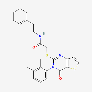 N-[2-(cyclohex-1-en-1-yl)ethyl]-2-{[3-(2,3-dimethylphenyl)-4-oxo-3,4-dihydrothieno[3,2-d]pyrimidin-2-yl]sulfanyl}acetamide
