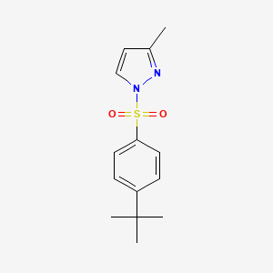1-((4-(tert-butyl)phenyl)sulfonyl)-3-methyl-1H-pyrazole