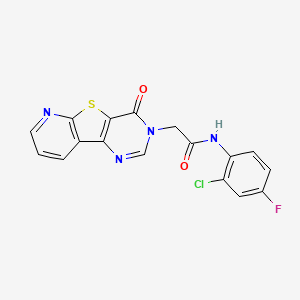 N-(2-chloro-4-fluorophenyl)-2-(4-oxopyrido[3',2':4,5]thieno[3,2-d]pyrimidin-3(4H)-yl)acetamide