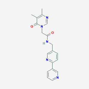 N-([2,3'-bipyridin]-5-ylmethyl)-2-(4,5-dimethyl-6-oxopyrimidin-1(6H)-yl)acetamide