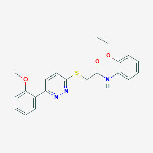N-(2-ethoxyphenyl)-2-[6-(2-methoxyphenyl)pyridazin-3-yl]sulfanylacetamide