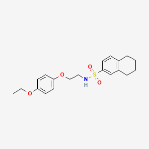 molecular formula C20H25NO4S B2364329 N-[2-(4-ethoxyphenoxy)ethyl]-5,6,7,8-tetrahydronaphthalene-2-sulfonamide CAS No. 1105234-41-0