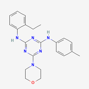 N2-(2-ethylphenyl)-6-morpholino-N4-(p-tolyl)-1,3,5-triazine-2,4-diamine