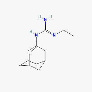 molecular formula C13H23N3 B2364356 1-(1-Adamantyl)-3-ethyl-guanidine CAS No. 803619-71-8