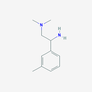 molecular formula C11H18N2 B2364361 [2-Amino-2-(3-methylphenyl)ethyl]dimethylamine CAS No. 1247899-43-9