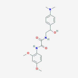 molecular formula C20H25N3O5 B2364399 N1-(2,4-二甲氧基苯基)-N2-(2-(4-(二甲氨基)苯基)-2-羟乙基)草酰胺 CAS No. 1421496-43-6
