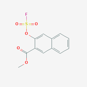 molecular formula C12H9FO5S B2364433 Methyl 3-fluorosulfonyloxynaphthalene-2-carboxylate CAS No. 2411254-51-6