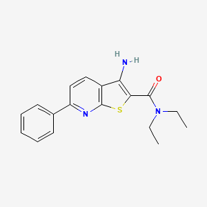 3-amino-N,N-diethyl-6-phenylthieno[2,3-b]pyridine-2-carboxamide
