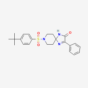 8-(4-tert-butylbenzenesulfonyl)-3-phenyl-1,4,8-triazaspiro[4.5]dec-3-en-2-one