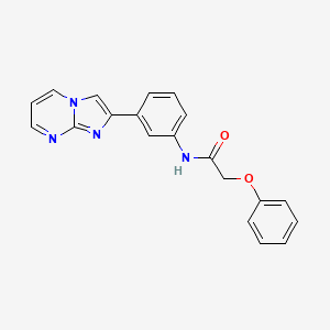 molecular formula C20H16N4O2 B2364454 N-(3-imidazo[1,2-a]pyrimidin-2-ylphenyl)-2-phenoxyacetamide CAS No. 863020-32-0