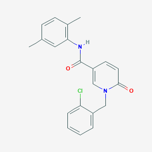 molecular formula C21H19ClN2O2 B2364475 1-(2-氯苄基)-N-(2,5-二甲苯基)-6-氧代-1,6-二氢吡啶-3-甲酰胺 CAS No. 946279-15-8