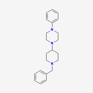 molecular formula C22H29N3 B2364479 1-(1-Benzylpiperidin-4-yl)-4-phenylpiperazine CAS No. 416870-81-0