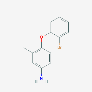 molecular formula C13H12BrNO B2364487 4-(2-Bromophenoxy)-3-methylaniline CAS No. 1152877-43-4