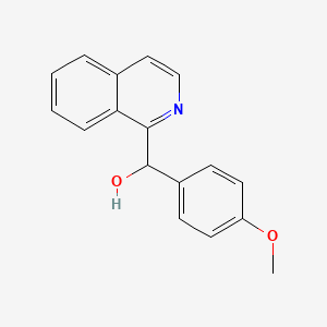 molecular formula C17H15NO2 B2364502 Isoquinolin-1-yl(4-methoxyphenyl)methanol CAS No. 13211-56-8