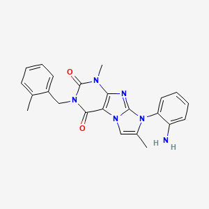 8-(2-aminophenyl)-1,7-dimethyl-3-(2-methylbenzyl)-1H-imidazo[2,1-f]purine-2,4(3H,8H)-dione